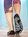 RAE-YOGA Non Skid Antibacterial Bamboo Toe Socks (M-L (8.5 -10), Black)