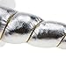 Aiernuo Silver Shiny Unicorn Horn Glitter Elastic Headband Spiral Unicorn Horn for Cosplay Costume Decor