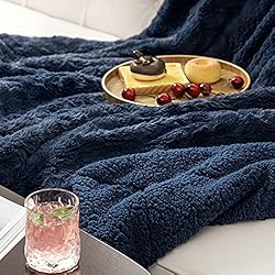joybest Faux Fur Throw Blanket for Couch, Tie-Dye