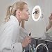 U Reflect 7X Magnifying Lighted Makeup Mirror, Bathroom Vanity Mirror with LED Lights, Dual Power Supply with USB Cable Included, Great for Travel, Powerful Locking Suction Cup, Over 7 Inches Wide