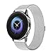 GOSETH Compatible Samsung Galaxy Watch Active (40mm) Bands, Magnetic Milanese Loop Stainless Steel Band Replacement Accessories for Samsung Galaxy Watch Active (Silver)