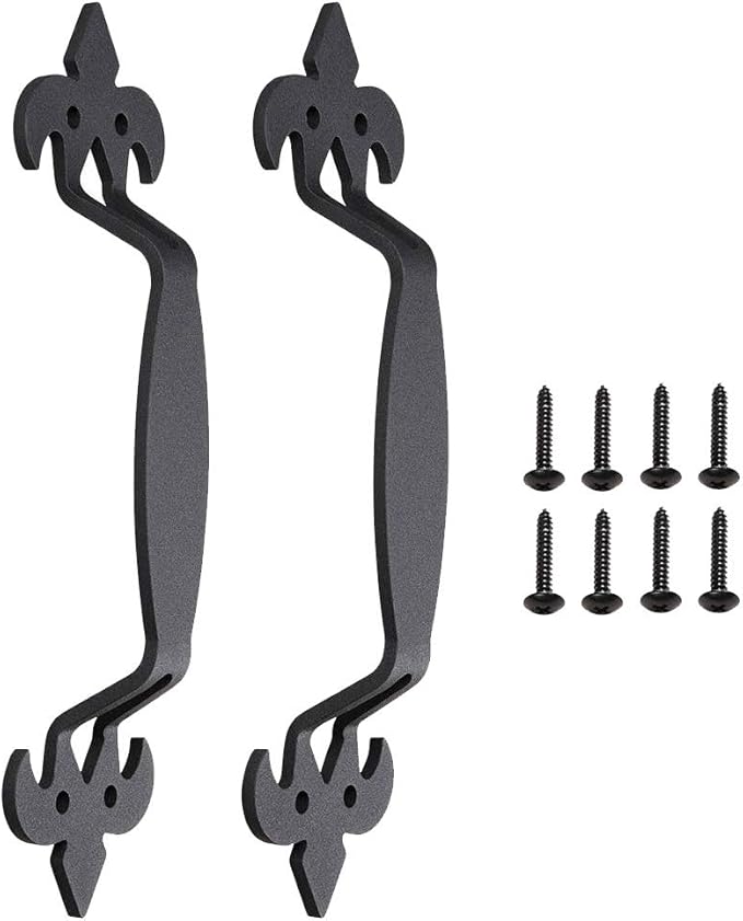 Fransande 2 tiradores de puerta corredera de 28 cm, estilo vintage