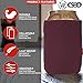 CSBD 12 Pack Blank Can Coolers, Foam Collapsible Insulated Can Sleeves for Beer, Soda, Water Bottles, Bulk Customizable Sublimation Blanks for DIY, HTV Vinyl Projects, Parties, Weddings - Burgundy