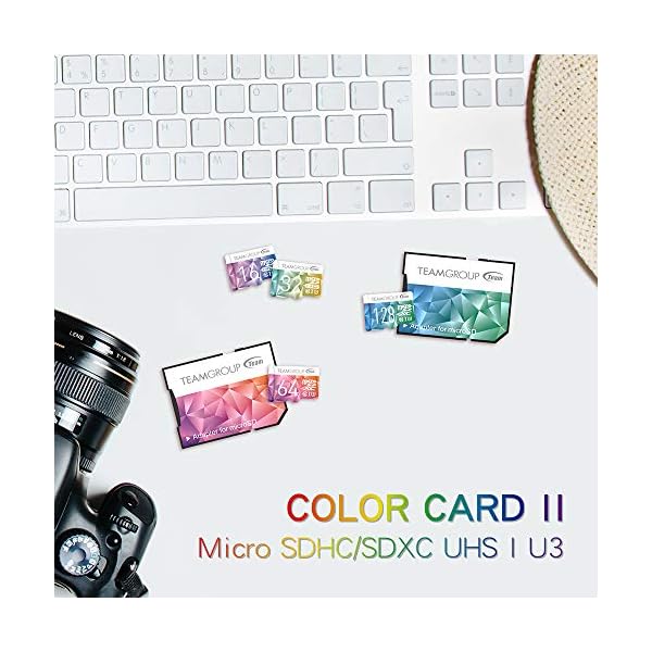 TEAMGROUP Color Card II MicroSD UHS-I U3 High Speed Flash Speicherkarte mit Adapter 2 x 128 GB 128GB x 2 Pack – Bild 4