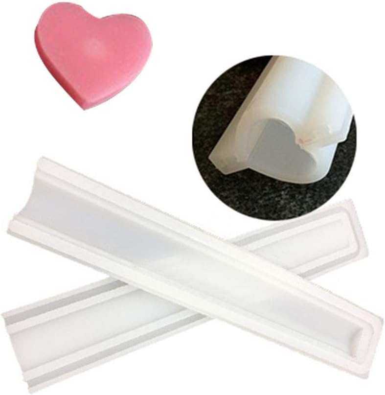 Round Heart-Shaped Plum Blossom Shape Five-Pointed Star Shape DIY Handmade Silicone Soap Tube Shape Mould Crystal Glue Mould Random Color Delivery