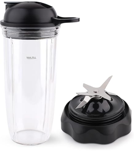 NutriBullet Select 32 Oz Pitcher With Vented Lid & Tamper, Clear/Black - View #3