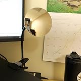Ampper Convex Security Mirror 3.35" Round Clip On Desk Cubicle Rear View Safety view 2