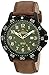 Timex Men's T49996 Expedition Gallatin Brown/Green Leather Strap Watch