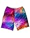 INTO THE AM Electric Nights Athletic Shorts, Men's Board Shorts for Basketball, Swim, Gym, & Workout
