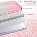 Silverback for iPhone 5S Case, iPhone 5S / 5 Case, Girls Bling Glitter Sparkle Cute Case with 360 Rotating Ring Stand, Soft TPU Outer Cover + Hard PC Inner Skin for Apple iPhone 5S 5 -Ombra Pink