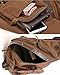 Zerlar Men's Chest Pack Crossbody Bag Vintage Canvas Shoulder Sling Bag Rucksack