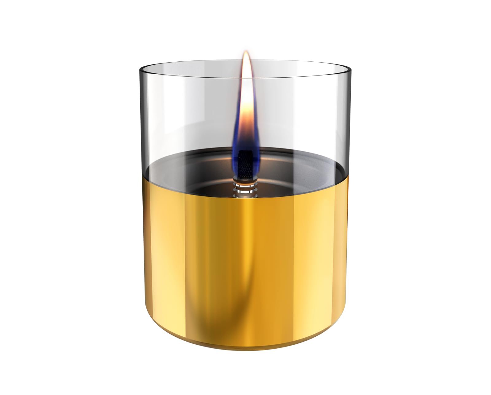 Tenderflame - Lilly 10 Refillable Table Candle - Gold