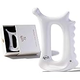 Aurift Ceramic 6‑in‑1 Gua Sha Tool for Face & Body, Jawline Sculpting, Double Chin Reduction, Lymphatic Drainage, Trigger Point Manual Massage Tool, Self-Care Gift Box for Women, White