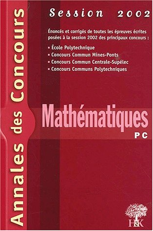 Mathématiques, PC