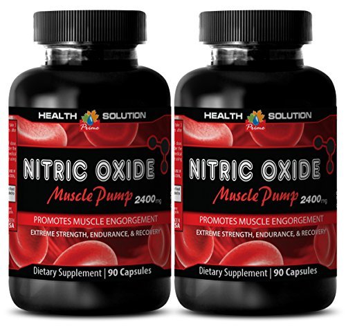 Nitric oxide l-arginine supplements for sex - NITRIC OXIDE MUSCLE PUMP 2400MG - increase testosterone levels (2 Bottles) (Best Source Of Nitric Oxide)