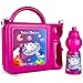 Qasass Kids Lunch Box Combo, Lunchbox Combo Set for Pre-School & Kindergarten With Attachable Plastic Water Bottle, Shoulder Strap, Beni Bear Design, Choice of Blue, Pink, or Yellow
