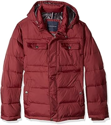 tommy hilfiger burgundy jacket