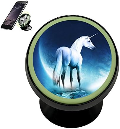 LLCCAR Vehicle Phone Mount Fantasy Unicorn Moon Holder Magnetic Universal Cradle Stand Car Dashboard Mount Strong Magnets Smartphones Kit Women Men