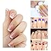 CCbeauty French Nail Stickers Nail Art DIY French Tip Guides French Manicure Template Sticker Decals Nail Accessories (18 Sheet/Pack)