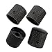 JD.Moon Pack of 4pcs Dome Knob Volume Tone Control Knobs for Electric Guitar Bass Screw Type (Black)