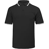 redgino Men's Baseball Softball Umpire Shirt Short Sleeve Polo Ref Jersey Referee Gear - Sized for Chest Protector