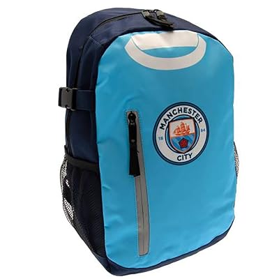 Sac à Dos Officiel Manchester City - Nylon - Bretelles Réglables - Poches Latérales