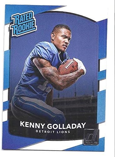 KENNY GOLLADAY 2017 Donruss Rated Rookie 325 AQUEOUS TEST PARALLEL 