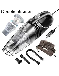 LIBERRWAY   Aspirador de coche de alta potencia, 12 V CC, portátil, portátil, para automóvil, Azul