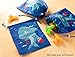 BLUE PANDA Drawstring Favor Bags for Shark Party (10 x 12 In, 12 Pack)