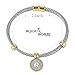 BIJOUX BOBBI [Luxury Packaging Alphabets Cubic Zirconia Twisted Wire Initial Bracelets - A4168BXK-K