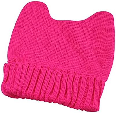 Zgllywr Women's Knit Cat Ears Beanie Hat