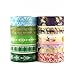 Christmas washi tape,reindeer and the sled gold foil washi tape,Christmas trees and candy(Set of 10 rolls)