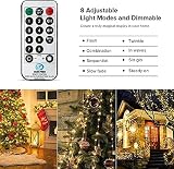 [Lezonic] 220 LED Fairy Lights Mains Powered 25M 8 Modes Copper Wire IP65 Warm view 3