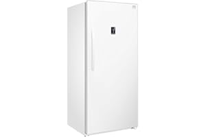 KOOLATRON Kenmore 14 Cu. Ft. (390L) Convertible Upright Freezer/Refrigerator | Garage-Ready | Frost-Free | Digital Touch Controls | Quick Freeze | LED Interior Light | White | For Basement Garage Shed Cottage