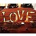 SAND MINE Wooden LED Letter Lights, LED Love Shaped Letters Sign, Battery Powered Christmas Lamp, Love Signs Light for Night Light Wedding Birthday Party Home Bar Decoration