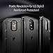Poetic Revolution Series for LG Stylo 3 Case, Full-Body Rugged Dual-Layer Shockproof Protective Cover and Built-in-Screen Protector (Will Not Fit LG Stylo 3 Plus), Black