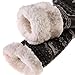 DoSmart Men's Winter Thermal Fleece Lining Knit Slipper Socks Soft Warm Cozy Fuzzy Fluffy Christmas Non Slip Socks (Dark Grey)