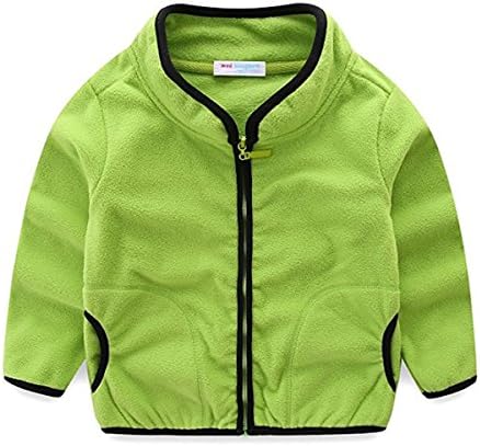 FAIRYRAIN Little Kids Boys Girls Baby Toddler Super Soft Fleece Zip-up Long Sleeve Jackets Cardigan Outwear