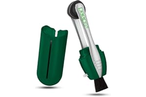 CarbonKlean Peeps Glasses Cleaner - for Eyeglasses, Reading Glasses, and More - Lens Cleaner with Carbon Microfiber Tech - Soft Touch Green - 2 Count (Pack of 1)