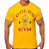 Gold's Gym Classic T-Shirt - Official Licensed - BT-2 (XXL, Gold)