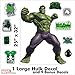 Decalcomania Marvel 10-Pc Incredible Hulk 25