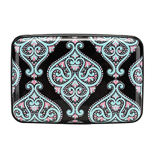 Elfish Mini RFID Aluminum Wallet Credit Cards Holder Metal ID Case for Men Women (Color 14) - Thumbnail 4