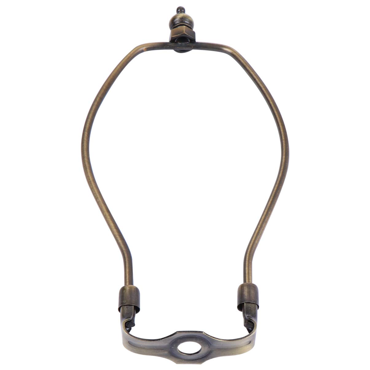 OSALADI 8 Inch Lamp Harp Horn Frame Chrome Plated Lamp Shade Bracket for Table and Floor Lamps DIY Lighting Accessories for Holders