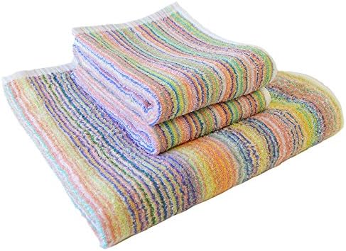 CYBERL "Samurai Rainbow Bath Towel X 1, Hand Towel X 2 Starting Set