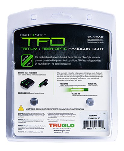 TRUGLO TFO Handgun Sight Set - S&W M&P