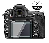 Nikon D850 D810 D750 D500 Touch Tiltable Screen Protector Tempered Glass 0.33mm Thickness 9H Hardness for Nikon D850 D810 D750 D500 DSLR Camera 2 Pack