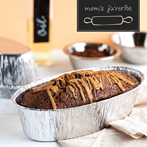 Plasticpro Disposable Oval Loaf pan 2 LB Aluminum Takeout Tin Foil