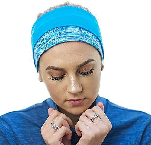 Red Dust Active Running Headband and Winter Ear Warmer for Women – for Sport, Workouts and Cold Weather Athletic Adventures – Never Itchy – Always Stays Put – Ponytail Compatible