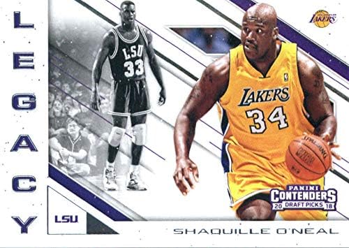 2018-19 Panini Contenders Draft Picks Legacy #29 Shaquille O'Neal LSU Tigers/Los Angeles Lakers Basketball Card