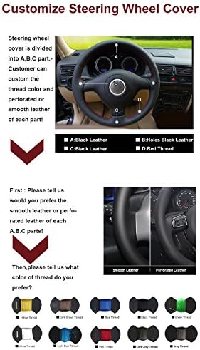 Ablee Superior Microfiber Leather Steering Wheel Cover for 2005 2006 2997 2008 2009 Land Rover LR3